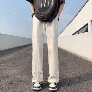 D609-P45简约长裤气质慵懒男百搭新款夏季青春流行潮流文艺牛仔裤图片