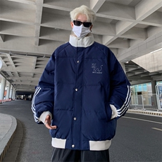 库存3W+！光板可售，2025冬季撞色潮牌加厚立领棉服MY203特P80，男装棉衣，电商B220