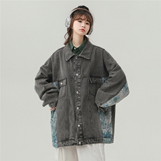 1刺绣牛仔大码M-5X面料:75%棉%聚酯纤维夹克女LNZ77065P95控128，男装夹克，星座226-2