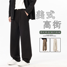 百搭直筒阔腿休闲裤2026新款春季高端宽松潮流运动裤K6635-P50，女装休闲裤，星座610（原A335）