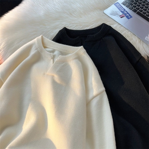 8XL-M高品质V领毛衣大码针织上衣休闲慵懒风纯色打底衫MY1508/P68图片