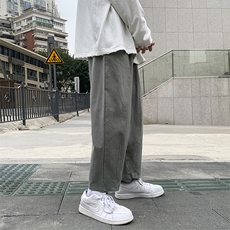 K503-P45夏季新品亚麻棉麻九分裤男士大码休闲裤时尚直筒裤控68，男装休闲裤，电商B280-1（原A049）