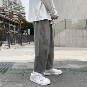 K503-P45 夏季新品亚麻棉麻九分裤男士大码休闲裤时尚直筒裤 控68图片