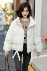 羽绒服女短款2022冬季新款韩版显瘦大毛领加厚保暖白鸭绒外甜美，女装羽绒服，火爆靓佳人