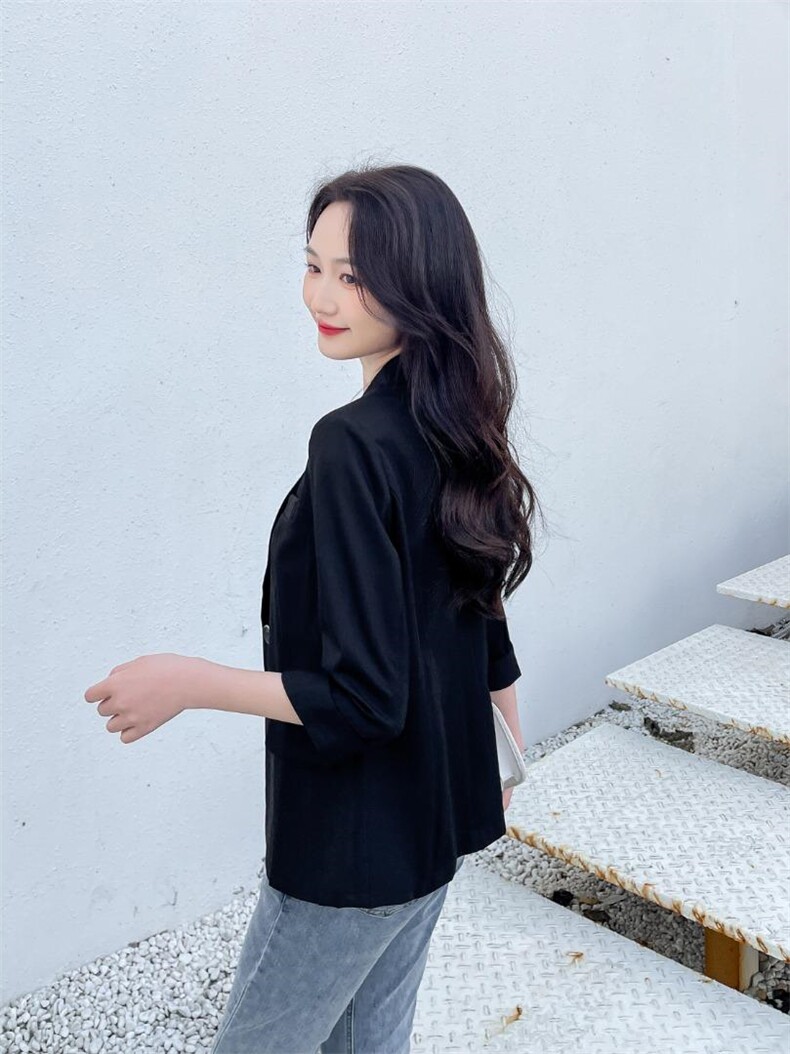 【现货】淑女修身春夏款小西装，女装西装，水锦红