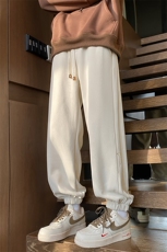 加绒加厚休闲运动卫裤男美式针织束脚裤子715-6-BX01P55（控78），男装休闲裤，星座715-6