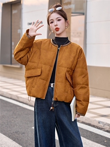 现货主推2025年冬季新款國风羽绒服外套女图片