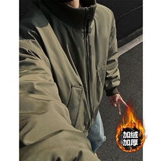 网图！美式立领飞行员防水棉服男加厚保暖宽松棉衣25XM88260特P48，男装棉衣，电商A042