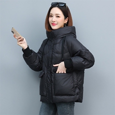 啄木鸟短款羽绒棉服女冬季2024新款妈妈冬装棉袄加厚女士棉衣外套，女装棉衣/棉服，丽影随形