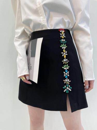 【百搭】精致订钻半裙，女装半身裙，LION&CAT(2F)