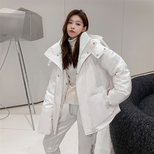 主推韩版羽绒服男士短款男女同款中青年创意加厚羽绒外套图片