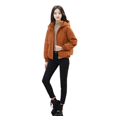 时尚连帽保暖羽绒服女2025新款冬季减龄宽松小个子短款白鸭绒外套，女装羽绒服，婷思杰（原婷想服饰）