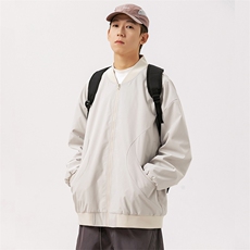 ！815A-MJ78032-60特2025秋季棒球领上衣外套宽松休闲夹克男，男装夹克，星座815A