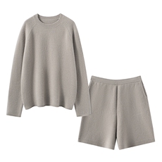 2025年秋季套头两件套时尚百搭通勤，女装套装/套裙，萨奥羊绒