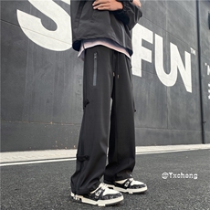 INS潮流美式机能冲锋裤双色防水拉链休闲裤B315-K23436-特p40控78，男装休闲裤，电商B315