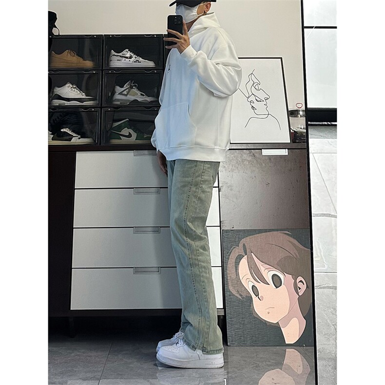 美式hiphop高街直筒重工艺水洗修身vibe牛仔裤货号K700P65,男装牛仔裤,电商A063