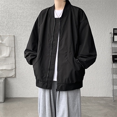 M-8XL春季棒球服外套男大码立领飞行员夹克潮牌休闲衣服JK001P65，男装夹克，电商B312