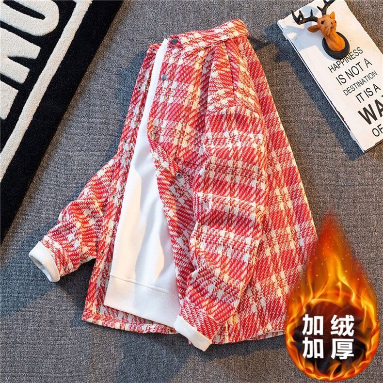 1506-1/GLE-771910/P63小香风毛呢加绒外套男短款宽松休闲夹克1，男装夹克，星座1506A