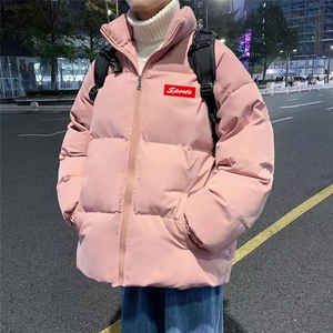 新款棉衣男冬加绒加厚棉袄外套青少年宽松立领潮面包服TT53 P63图片