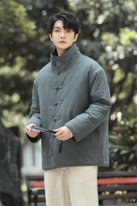 棉衣风2025冬装唐装男大码宽松外套加厚保暖棉服1217p138，男装棉衣，电商A016