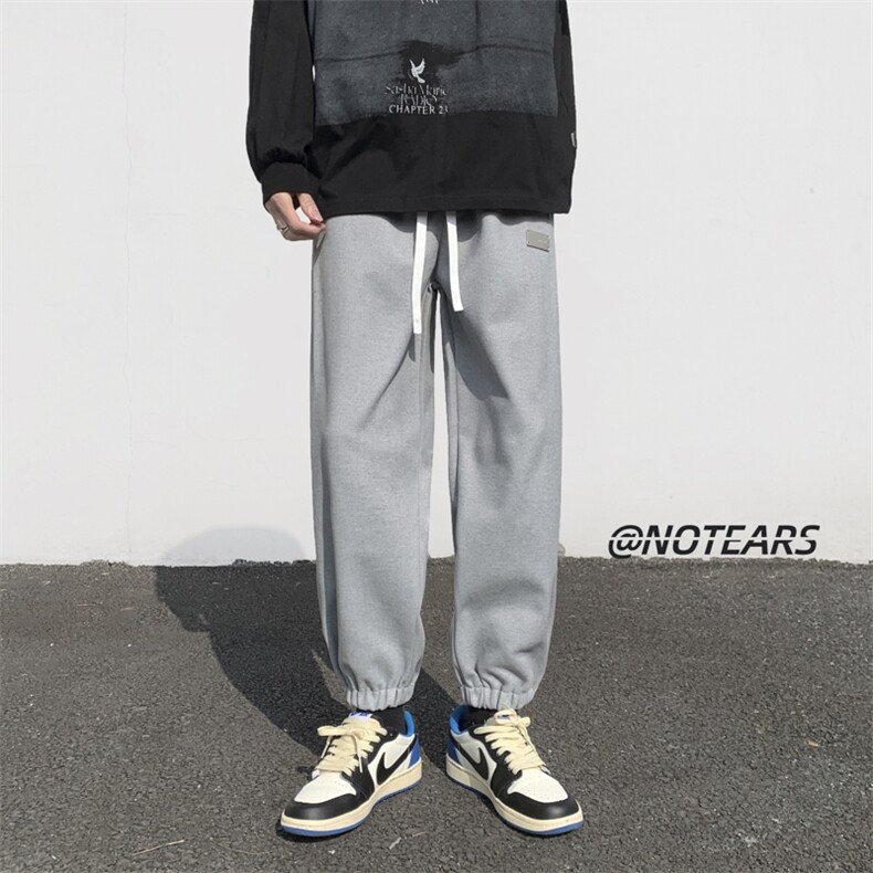 2024春季新款直播宽松束脚休闲运动裤KZ07-P58控89,男装休闲裤,星座914-3
