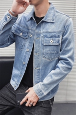 店主风春秋款男士外套牛仔夹克男韩版潮流修身百搭外衣9157，男装夹克，电商A318