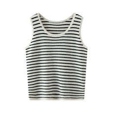 2025年秋季女士条纹背心，女装背心吊带，羿纯羊绒