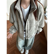 扎染PU皮衣外套男秋季防风短款棒球服立领飞行员夹克J785，男装夹克，星座1116A（原606A-3）