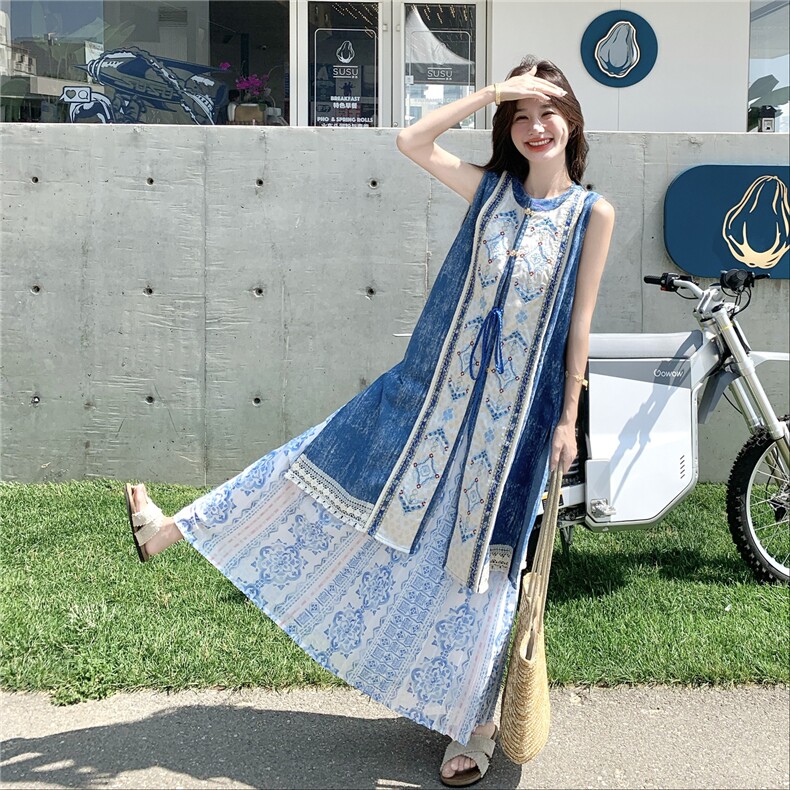 夏装大量现货！度假风牛仔风两件套2C133-8960P185K258,女装套装/套裙,2C133