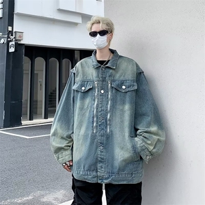 美式牛仔外套夹克春秋新款（有垫肩） N1220 P70图片