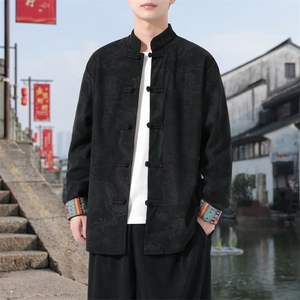 男士衬衫外套灯芯绒夹克盘扣立领风 XZ1512-2512-P55图片
