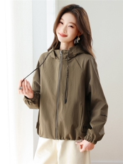 现货！现货！2026春季新款时尚宽松休闲短款外套女，女装短外套，以桐