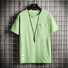DX24045-P25大口袋百搭短袖t恤男大码半袖体恤上衣服，男装T恤，电商A040A