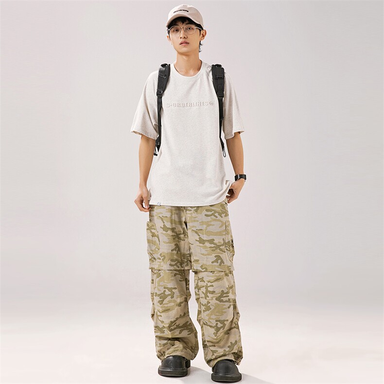 2025夏季新款男装日系潮牌纯棉圆领宽松短袖休闲T恤T920-F43,男装T恤,电商A101（原外27）