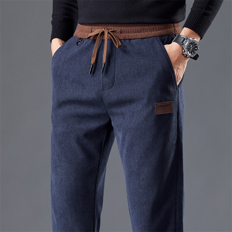 秋冬季厚款休闲裤男士宽松哈伦运动束脚秋季长裤拉链设计直筒裤子，男装休闲裤，星座224-1