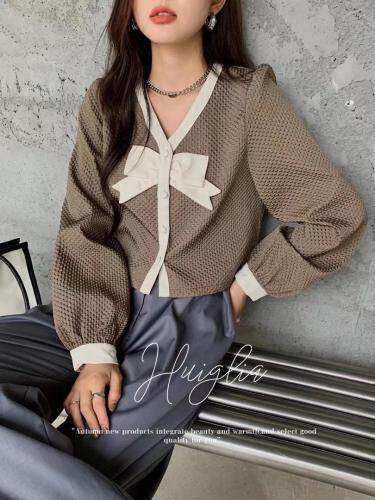 蝴蝶结气质上衣，其它，欧妮卡蒂蔓