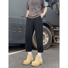 2025夏季新品七分休闲萝卜裤潮流脚口扣袢K383-P30，男装休闲裤，电商A178