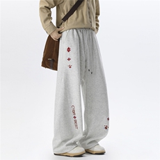 65棉高货退货率15%春季花纹刺绣弯卫裤男春常规P50加绒55控8898，男装休闲裤，电商D205