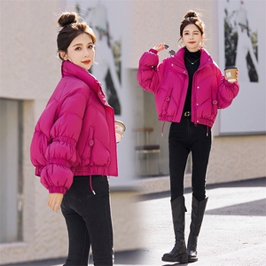 现货！！2024新款羽绒服女白鸭绒加厚保暖小个子洋气外套纯色时尚图片
