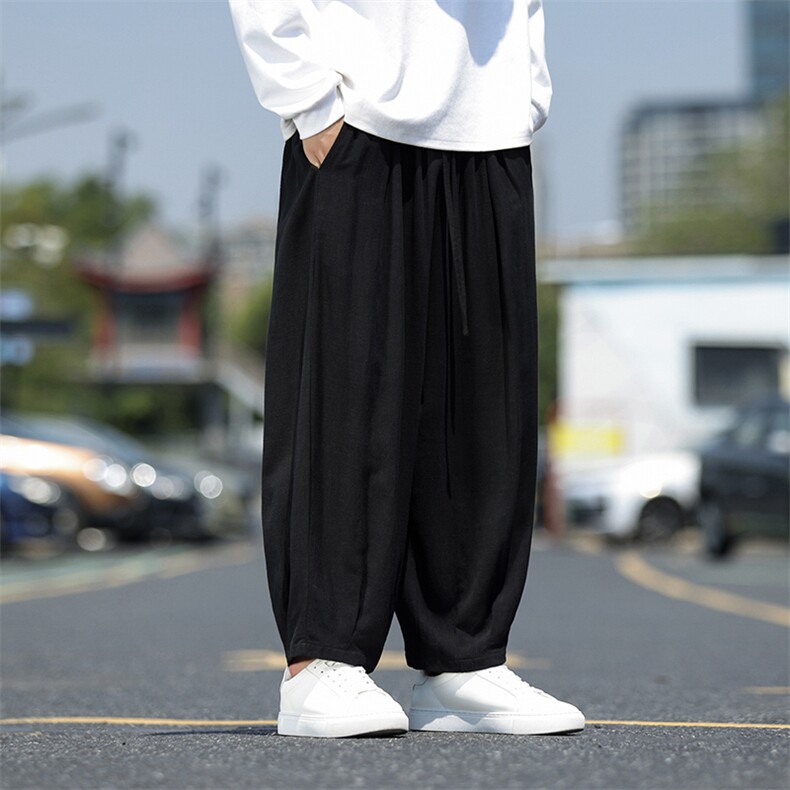 24秋新款男士棉麻大码休闲裤男裤子垂感裤ZK62-P70控98,男装休闲裤,电商A021