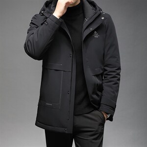 新款冬脱卸内胆羽绒服中年男外套爸爸装夹克上衣GSNA219953-P400，男装羽绒服，电商B212（原钱塘6029）