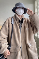 D329-QM544-特P100-控158冬季加厚羊羔毛棉衣工装外套，男装棉衣，电商D329