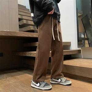 青春流行纯色工装裤春秋潮休闲裤直筒裤G051P30图片