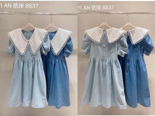 大领休闲连衣裙，女装连衣裙，依岸