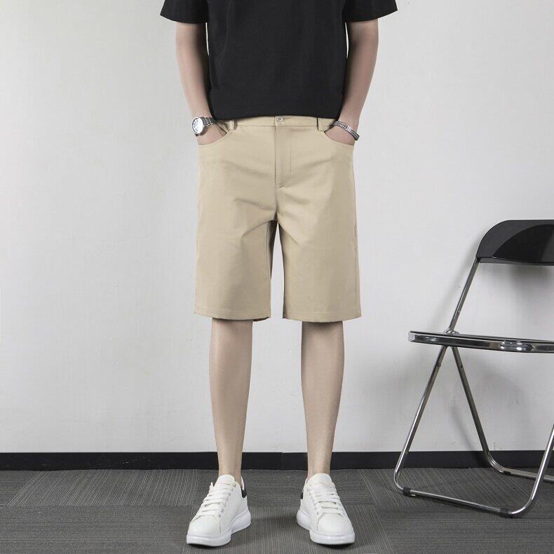 短裤男生2025夏季休闲裤薄款男生五分裤直筒坠感修身西裤KA50，男装西裤，星座1116A-2（原606A-1）