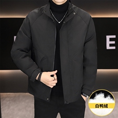 羽绒服男新标50白鸭绒夹克外套休闲时尚立领男士上衣Y3076-P140，男装夹克，星座310B-3
