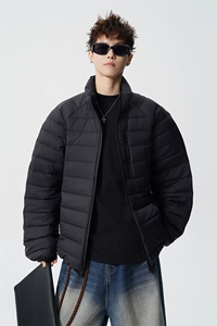 可二开轻便90绒白鸭绒M-5XL大码锦纶羽绒服男78188P238控328图片