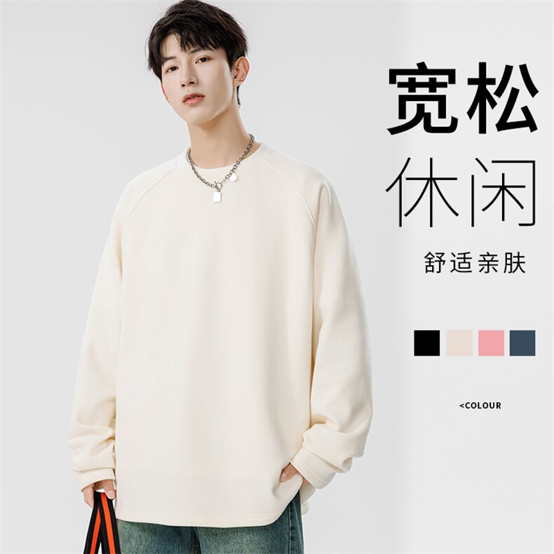 秋冬圆领德绒卫衣男有加绒 WY970-P30图片