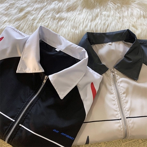 复古衬衫男夏装港风学生宽松小众设计感趣味新款男装CS01186-P40图片