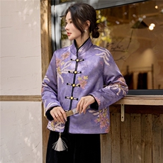 现货，两面穿新中式棉衣2025年冬季新款，女装棉衣/棉服，利佳可人